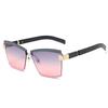 Rimless Luxury Sunglasses Square Women Inspired Multi Tinted Fashion Shades UV400 Vintage Glasses