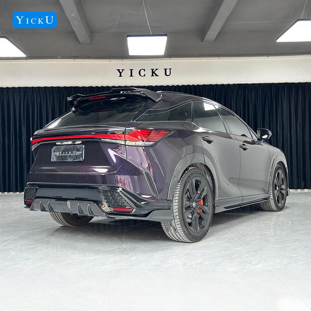 Комплект карбонового обвеса для Lexus RX350/500 (Передний сплиттер, Расширители арок, Задний диффузор, Пороги, Спойлер на крышку багажника, 2023-2025)