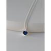 [92.5 Silver]Love De Sapphire Necklace