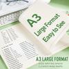 Wide Horizontal Lined Draft Notebook Thick Cream Paper Practice Paper  Students