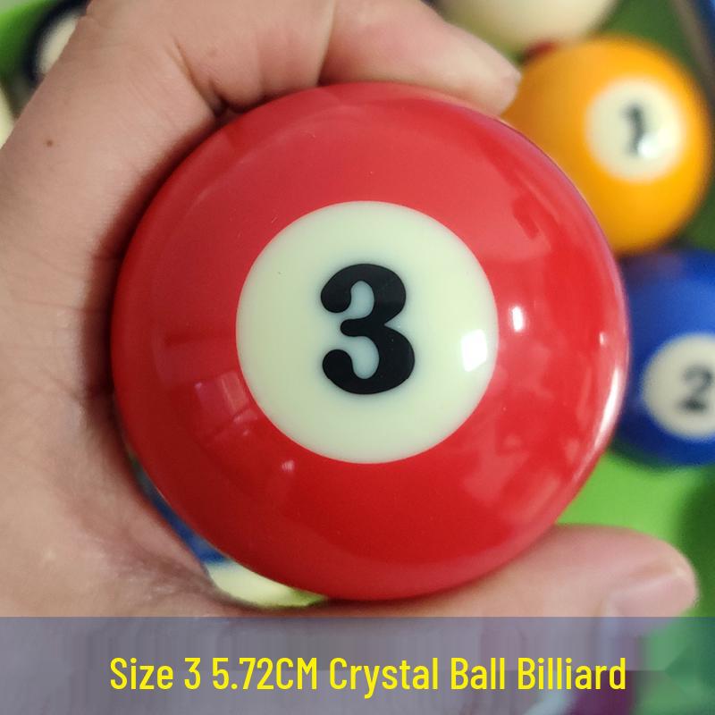 Standard American Billiard 16-Ball Set: Black 8 & 9-Ball with Large Numbers