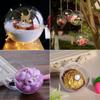 10pcs Transparent Transparent Hanging Ornament Hanging Hole Holiday Decor Sphere  Tree Decoration