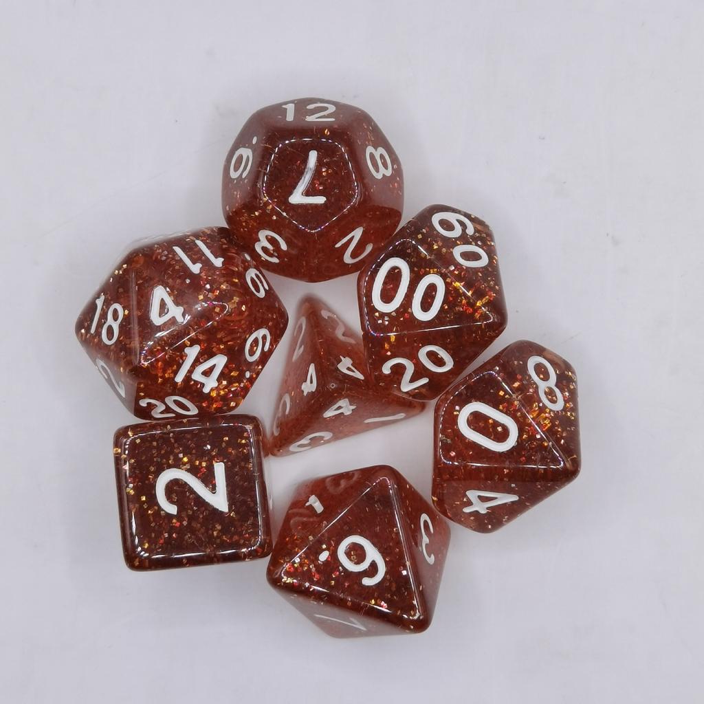 7 шт./лот, многогранные игральные кости из смолы D&D D4 D6 D8 D10 D% D12 D20, многогранные игральные кости TRPG, настольные игры