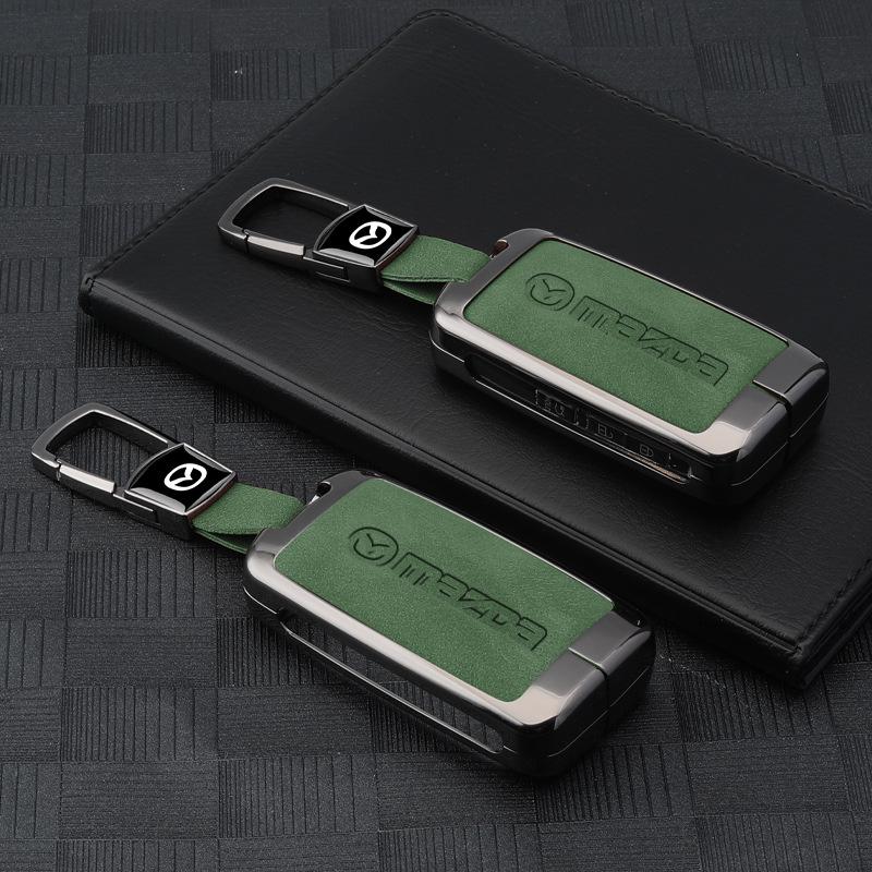Чехол для ключа Mazda 3: Пряжка-пуговица Angkesa для CX4/CX5, Новый Atez, Ключ-корпус CX30