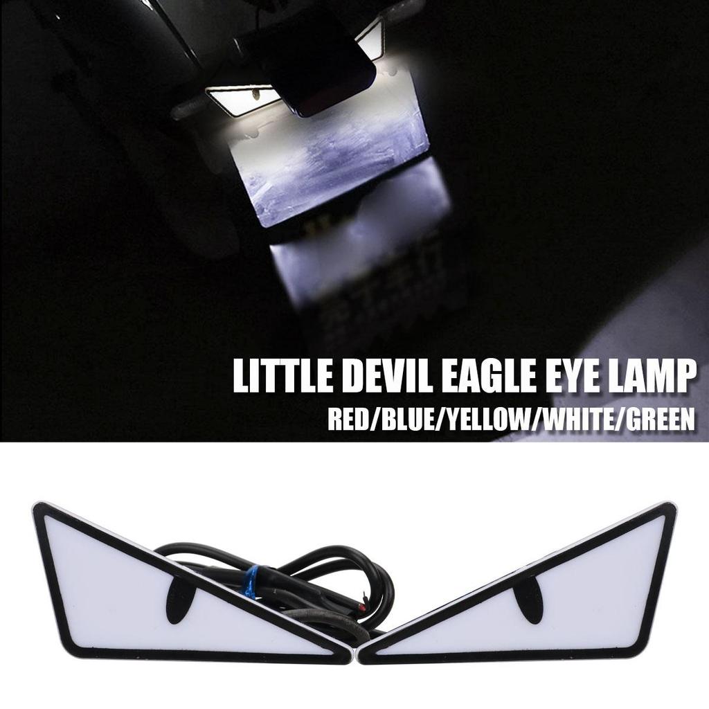 2 шт. универсальные автомобильные светодиодные фары Devil Eyes, фары Demon Eyes, фары для мотоциклов, указатели поворота, задние фонари, мини-автоукрашения