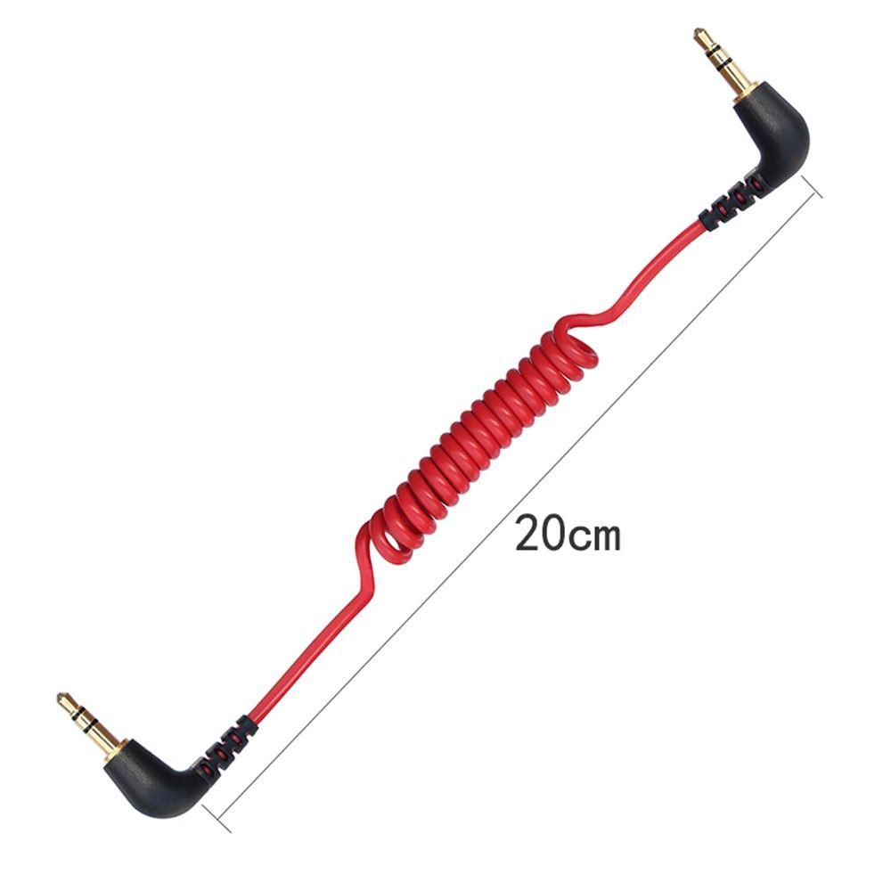 Кабель-адаптер Микрофон-камера Спиральный микрофонный кабель TRS-TRS Кабель пружинный 3,5 мм