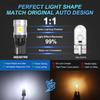 MAXGTRS 2x Двухцветный переключатель T10 LED W5W Автомобильные боковые и салонные огни 12В Лампа 2835 Чипов 194 168 Белый 6000K Парковочные и купольные лампы