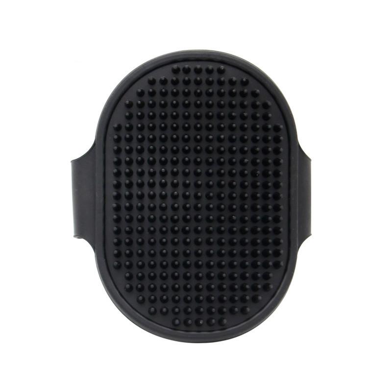 Rubber Dog Bath Massage Brush Fur Grooming Comb Pet Cleaning with Adjustable Belt Antislip Silicone Washing Glove Hair