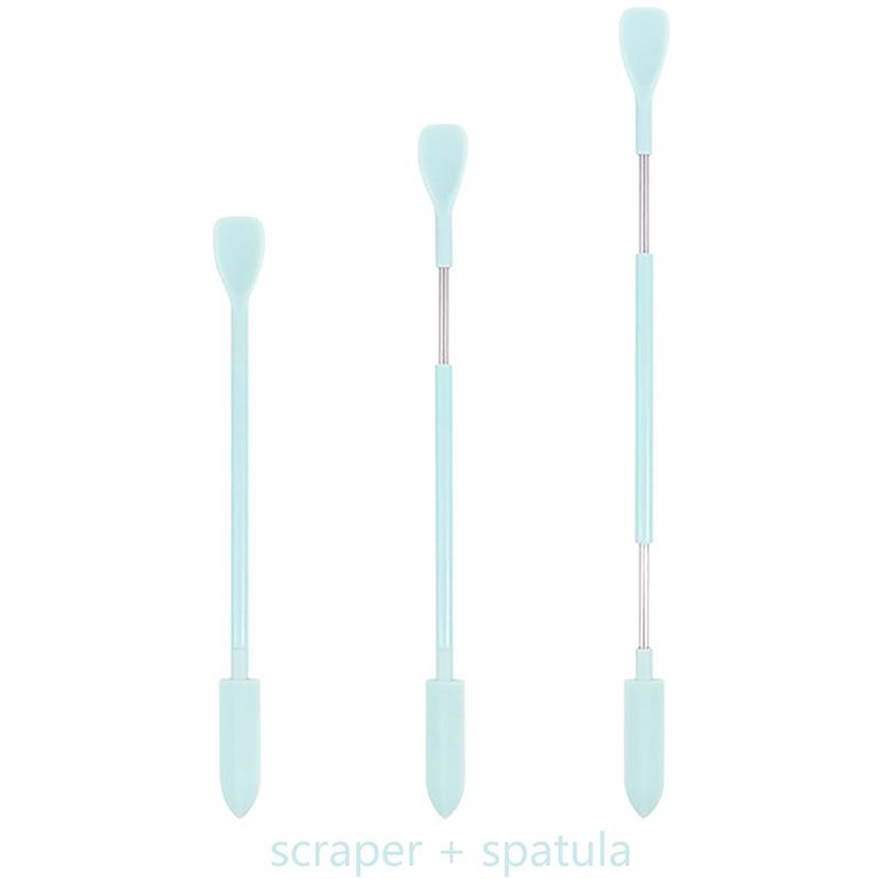 1 шт. силиконовый скребок с двойной головкой, косметический набор скребков для крема, инструменты для макияжа
