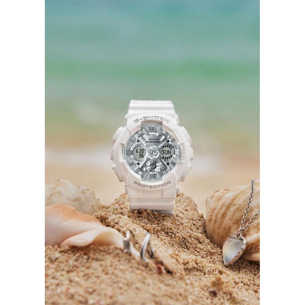 [Casio] Часы G-Shock используют биопластик GMA-S120VA-7AJF женские белые