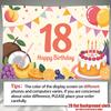 Gifts Polyester Fabric Happy Birthday Party Banner, Vibrant Polyester Backdrop for Celebration & Photos