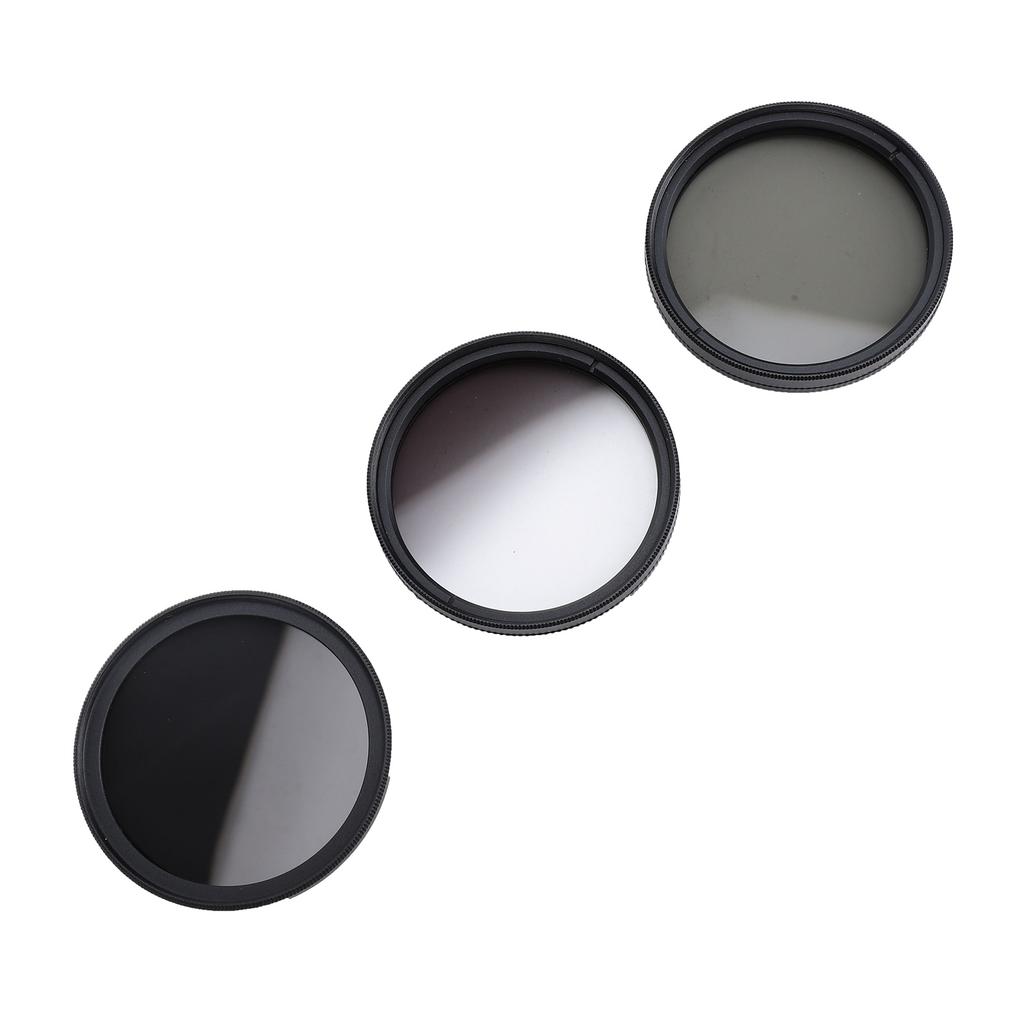3 In 1 Camera Filter Kit ND8 CPL GND Filter Set Replacement Neutral Density Filter Circular