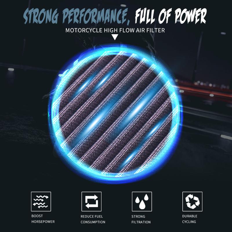 JSBM Motorcycle Washable Air Filter For BMW F750GS F850GS F900R F900XR Replaceable BM-8518 HFA7801 13728561572 Air Intake Filter