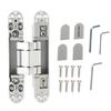 Door Hinges Adjustable 180 Degrees Opening Angle 3D Folding Door Hinge with Hex Wrench Screws for Wooden Door 40kg