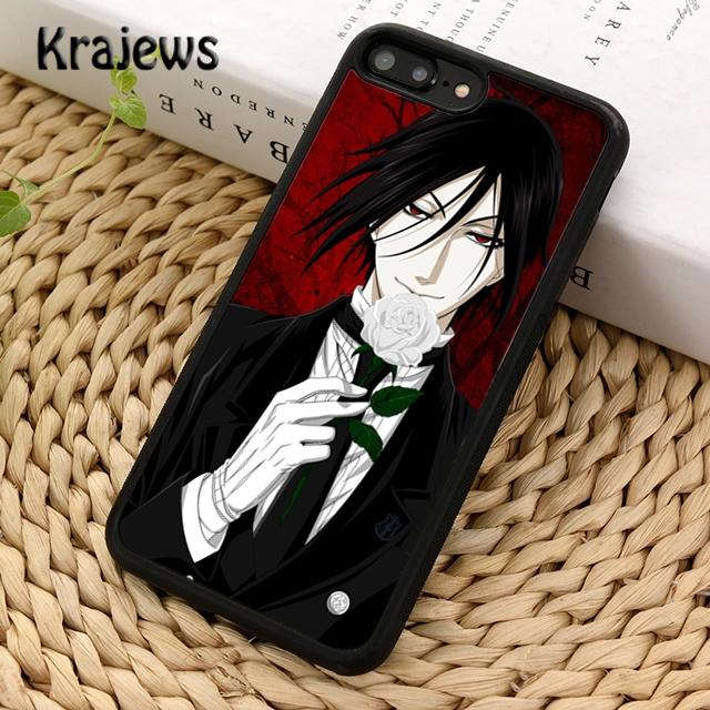 Чехол для телефона Krajews Anime Black Butler Kuroshitsuji с коллажем для iPhone 14 5 SE 6s 7 8 plus XR XS 11 12 13 pro max Samsung S21 S22