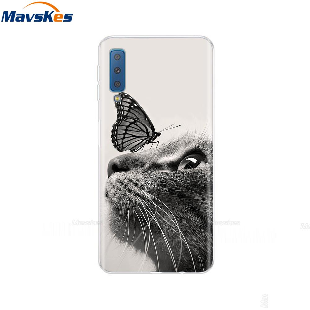 Силиконовый Чехол Для Samsung Galaxy A7 2018 Чехол A750 A750F Чехол 6.0' ТПУ Чехол для Телефона Для Samsung A 7 2018 750 750F Fundas Coque