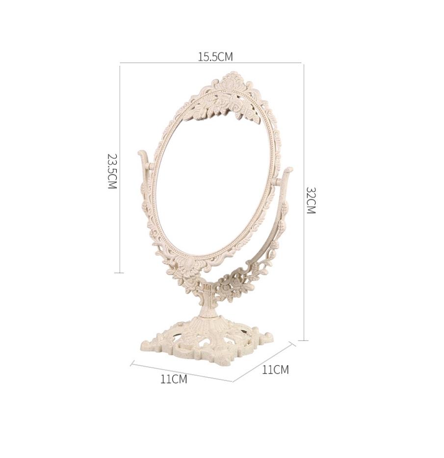 Настольное зеркало для макияжа для дома, ретро дворцовый стиль, настольная вращающаяся столешница, студенческое зеркало для макияжа