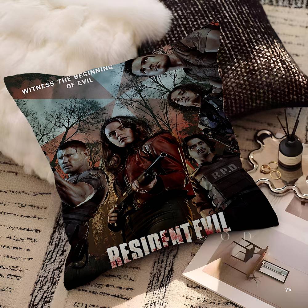 Игра R-Residents E-Evils Подушка Подарок Декор для дома и офиса Подушка для спальни, дивана, автомобиля Наволочка