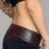 Универсальный кожаный широкий ремень Роскошный дизайн Гранж кушаки Пояс Ретро пряжка-гвоздик Пояс Подарки