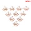 10Pcs/Set Alloy  Small Crown Charms Pendant Diy Craft Jewelry Making