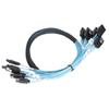 SATA Cables 7 Pin Fast Speed 6Gbps Mini Use Easily 6 Wires High Speed SATA Cable Set for Computer