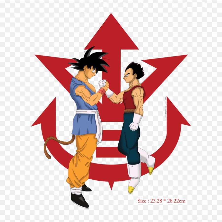 Patches For Clothes Bag Iron On Thermal Stickers Demon King Piccolo Vs Goku Goku Piccolo Pattern Washable Heat Transfer