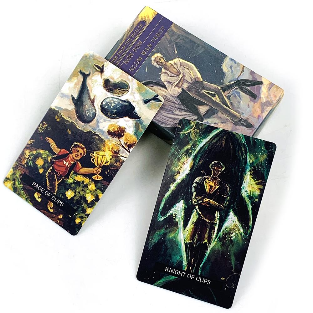 Wishes From The Whales Tarot Cards 78 Pcs Deck Immerses You In A Fascinating Realm of Oceanic Spirits and Sea Creatures