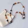 New Fashion Woman Bag Accessory Detachable Vintage Beaded Chain Amber Acrylic Bag Rope Strap Women Handbag Shoulder Handle Chain