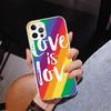 Love Is Love LGBT Rainbow Phnoe Case for Iphone 17 Air 16 16E 11 12 13 Mini 14 Plus 15 Pro Max 7 8 + SE 2020 Phone Cover Coque 1