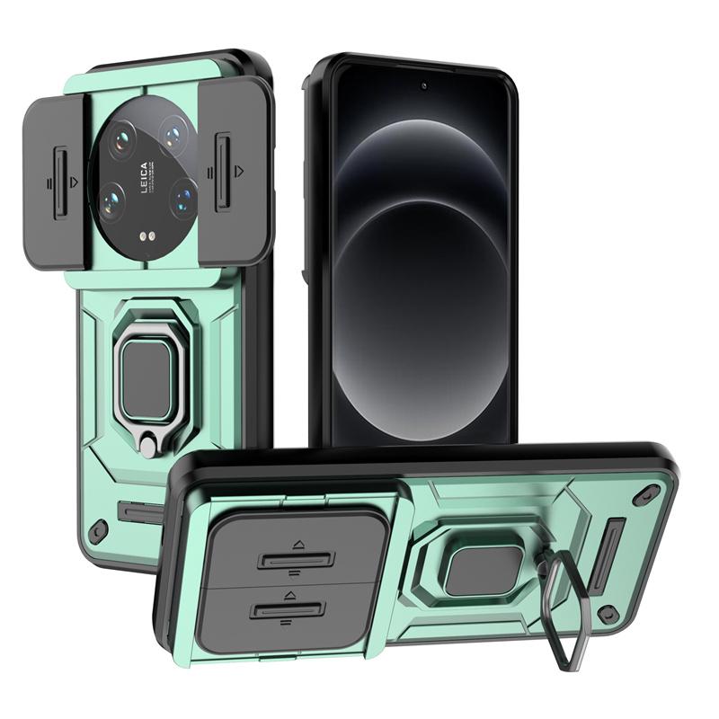 Для чехла Xiaomi 14 Ultra Роскошный автомобильный магнитный держатель Бронированная задняя крышка Для Xiomi14 Xiaomi Mi14 Mi 14 Ultra 5G 2024 Чехлы для телефонов