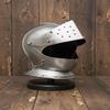 Medieval Knight Close Helmet with Stand Wearable Steel Armor