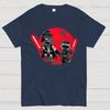Galaxy Father and Son Cotton Casual Cool Loose T-Shirt