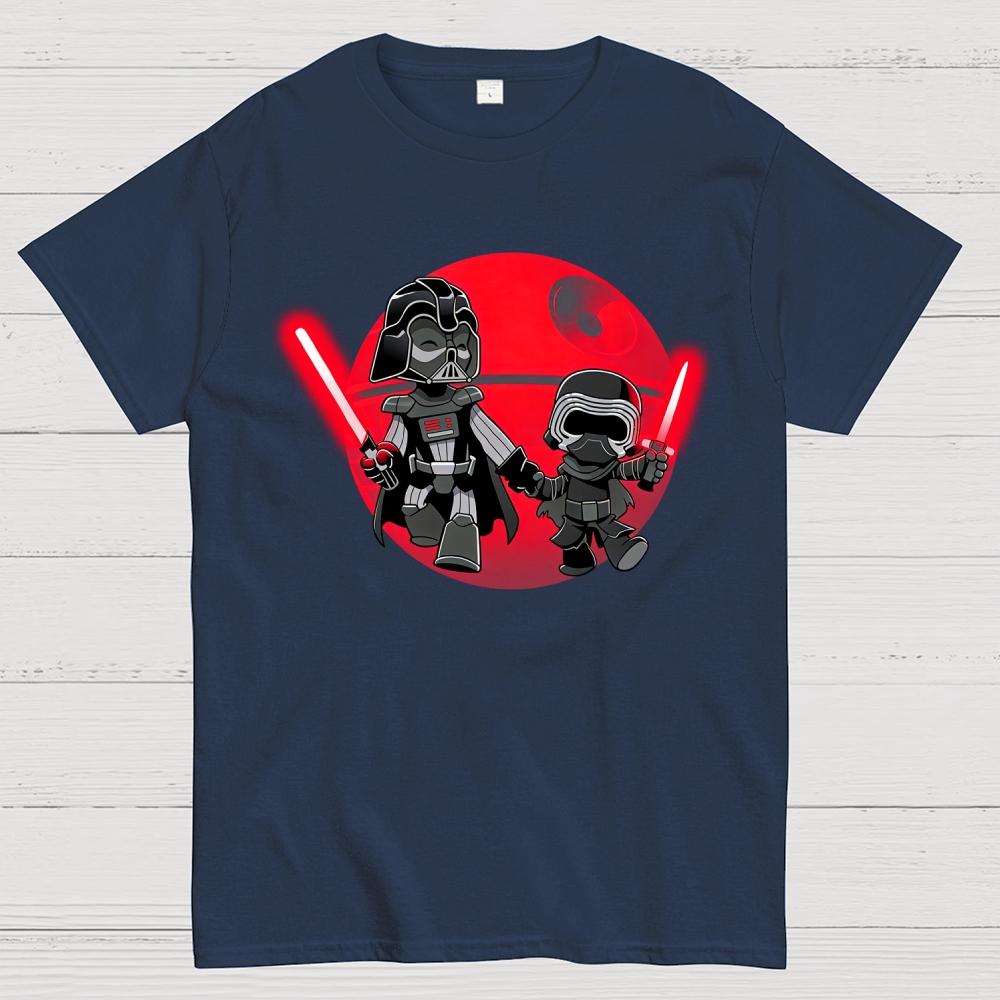 Galaxy Father and Son Cotton Casual Cool Loose T-Shirt