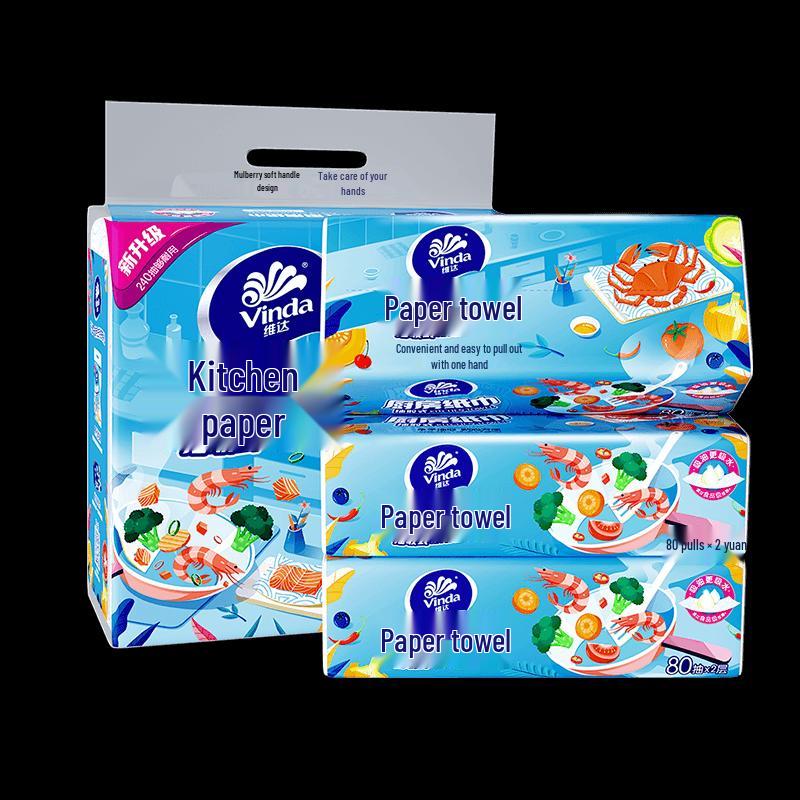 Vinda Strong Absorbent 2-Ply Kitchen Paper Towels
