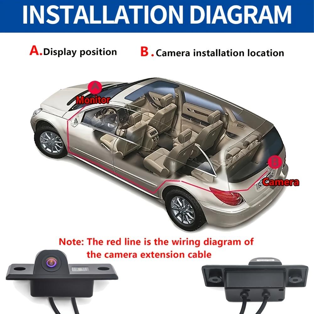 Special License Plate Light Reverse Camera with Clear Visibility, Design,Fit for VW/Skoda, Vehicle Security Camera