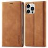 LC.IMEEKE For iPhone 16 Pro Case Wallet Microfiber Leather Phone Cover