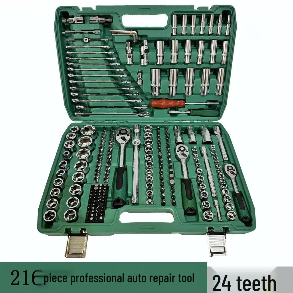 Набор инструментов для ремонта автомобиля из 150 предметов: Торцевые ключи и комбинированные инструменты