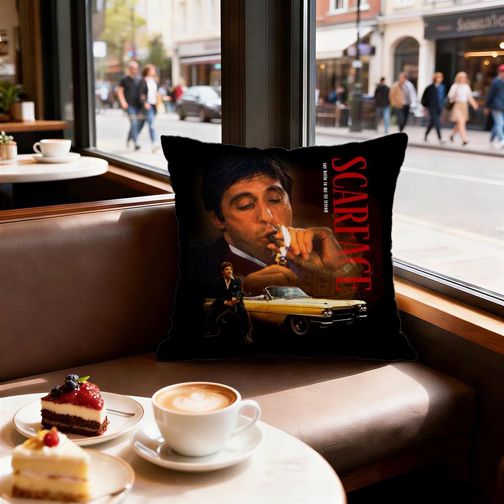 Movie Scarface Cushion Cover Decorative Cushions Covers Cover Sofa x Pillow Piece x x Pillowcase