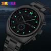 Квадратные мужские часы светящиеся водонепроницаемые кварцевые часы из нержавеющей стали с модным трендовым большим циферблатом мужские часы