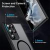 Magnetic Lens Protector Matte Translucent Case  For Samsung Galaxy S26 S25 S24 S23 FE A16 A17 A26 A36 A56 Wireless Charger Cover