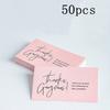 50 шт. Спасибо за поддержку моих визитных карточек Наклейки для украшения торта Подарочная карта для выражения признательности клиентам Магазин Онлайн-ритейлеры