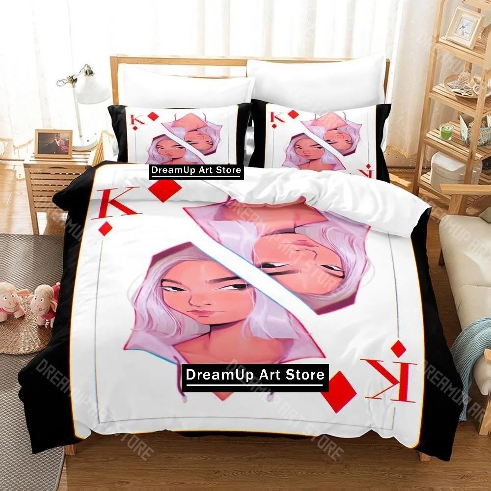 3D Printed Chishiya Bedding Set for Boys Girls Duvet Cover And Pillowcase Included Twin Queen King Full Single Double Sizes