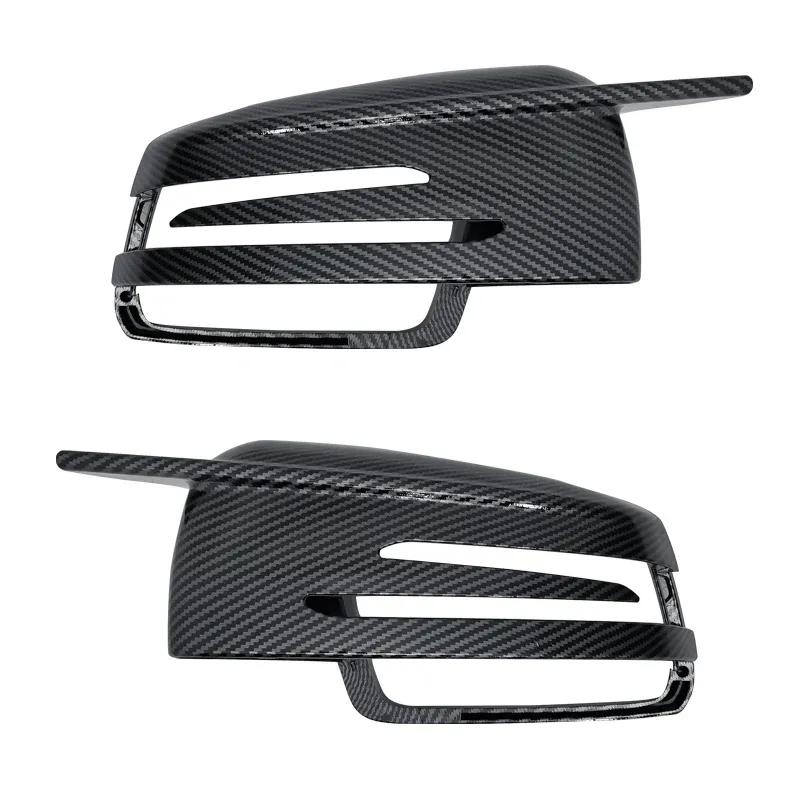 For Mercedes Benz W176 W246 W212 W204 X156 X204 W221 C218 A B C E S CLA GLA GLK Class Carbon Fiber Car Rearview Mirror Cover