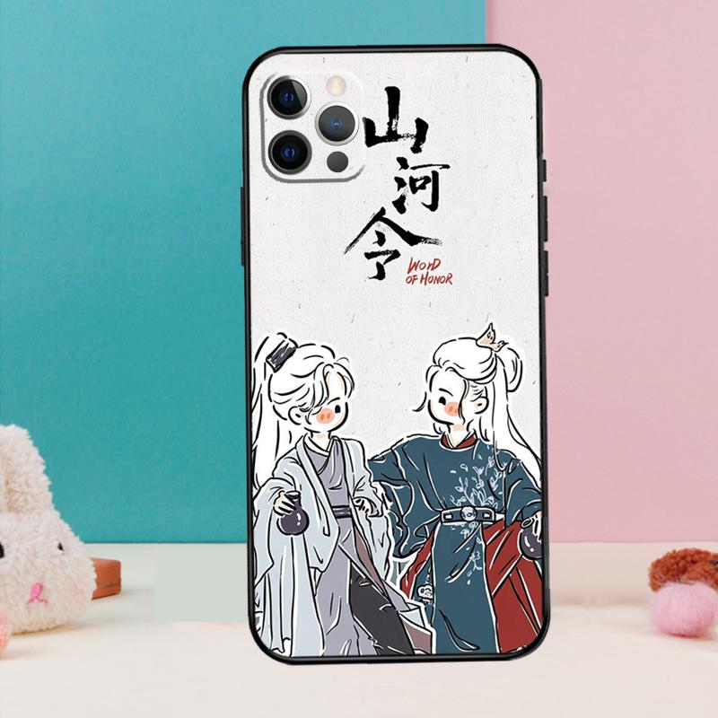 СЛОВО ЧЕСТИ Shan He Ling мультяшный Чехол для телефона Для iPhone 17 Air 16 15 13 12 11 14 Pro Max 12 13 mini 15 16 Plus 16e Чехол