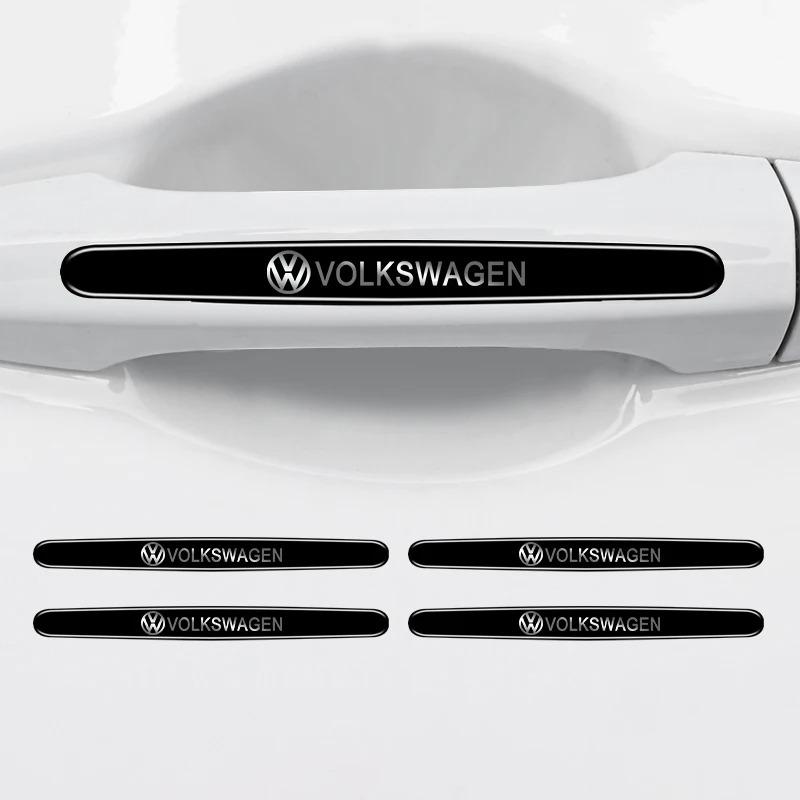 ZCKOT1 8Pcs TPU Car Door Bowl Handle Protector Stickers Anti-scratch Trim Strip For VW Volkswagen Golf Polo Passat Tiguan Touran Jetta