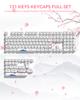 Xiaomi 132 Keys Green 5 Sides Dye Sublimation PBT Keycaps Cute MOA Profile Keycaps for Cherry Gateron MX Switches Mechanical Keyboards