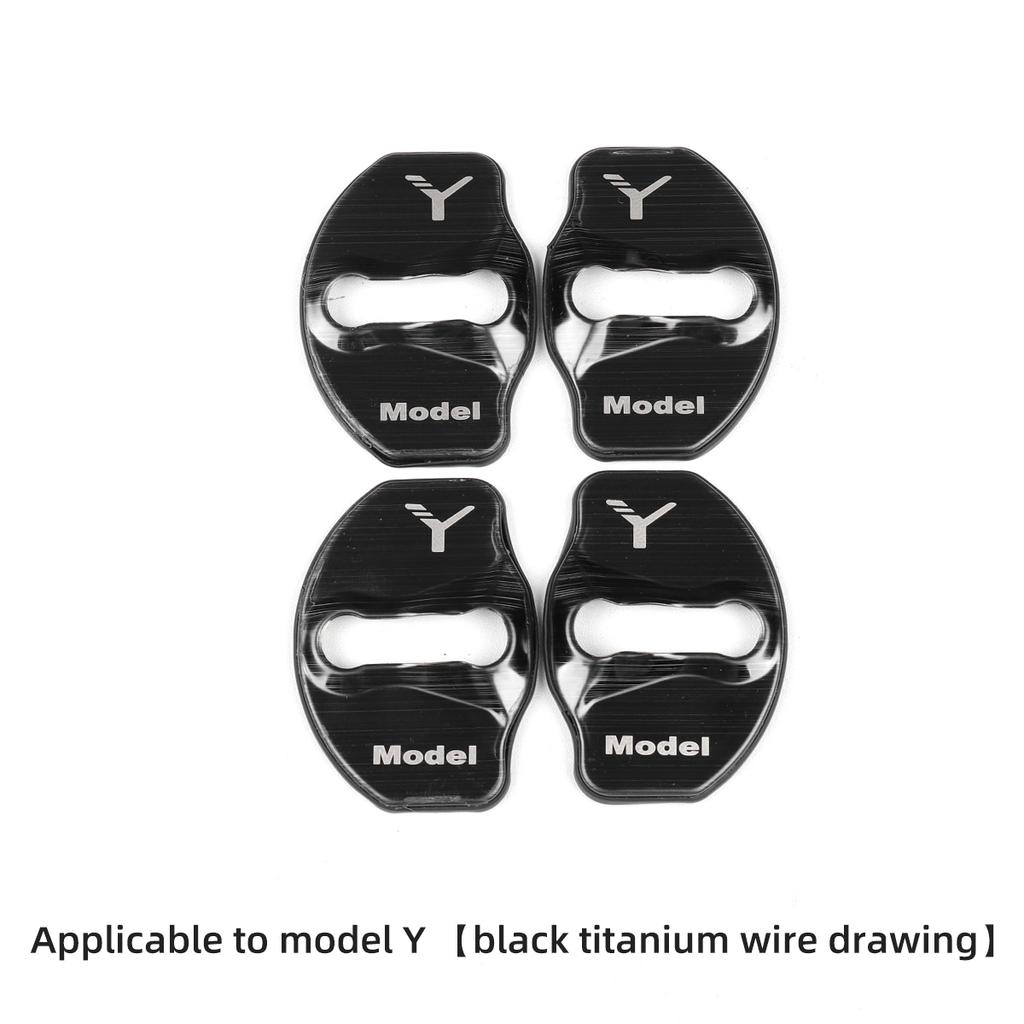 LUCKEASY подходит для Tesla Model Y, автомобильный дверной замок, защитная крышка, автомобильный дверной замок, антикоррозийное украшение