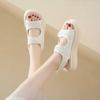 Ribbon Slip Resistant Womens Luxury Trainers Elegant Woman Sandals Shoes Rubber Slippers For The Beach Sneakers Sport