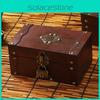 Деревянные настольные антикварные коробки-органайзеры с замком для домашнего декора и подарков