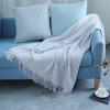 Blankets 130Cm X 170Cm Warm Cozy Knitted Throw Blanket Cream